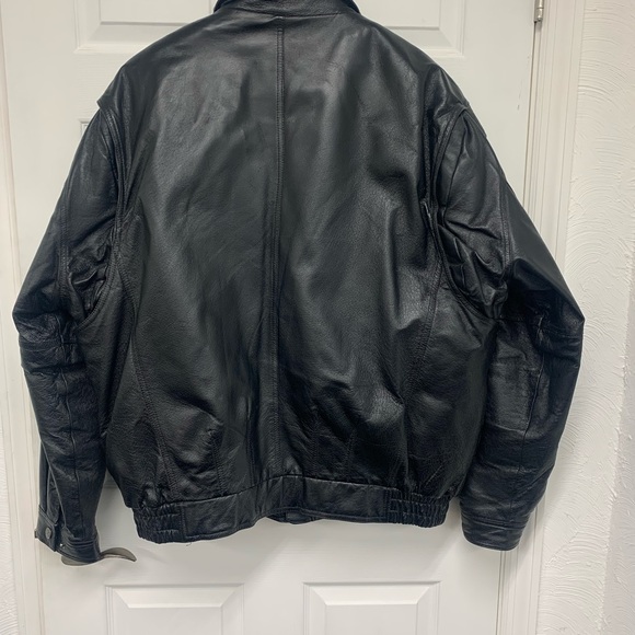 ✨Host Pick✨American Outerwear black leather jacket sz 3XLT - Picture 2 of 11